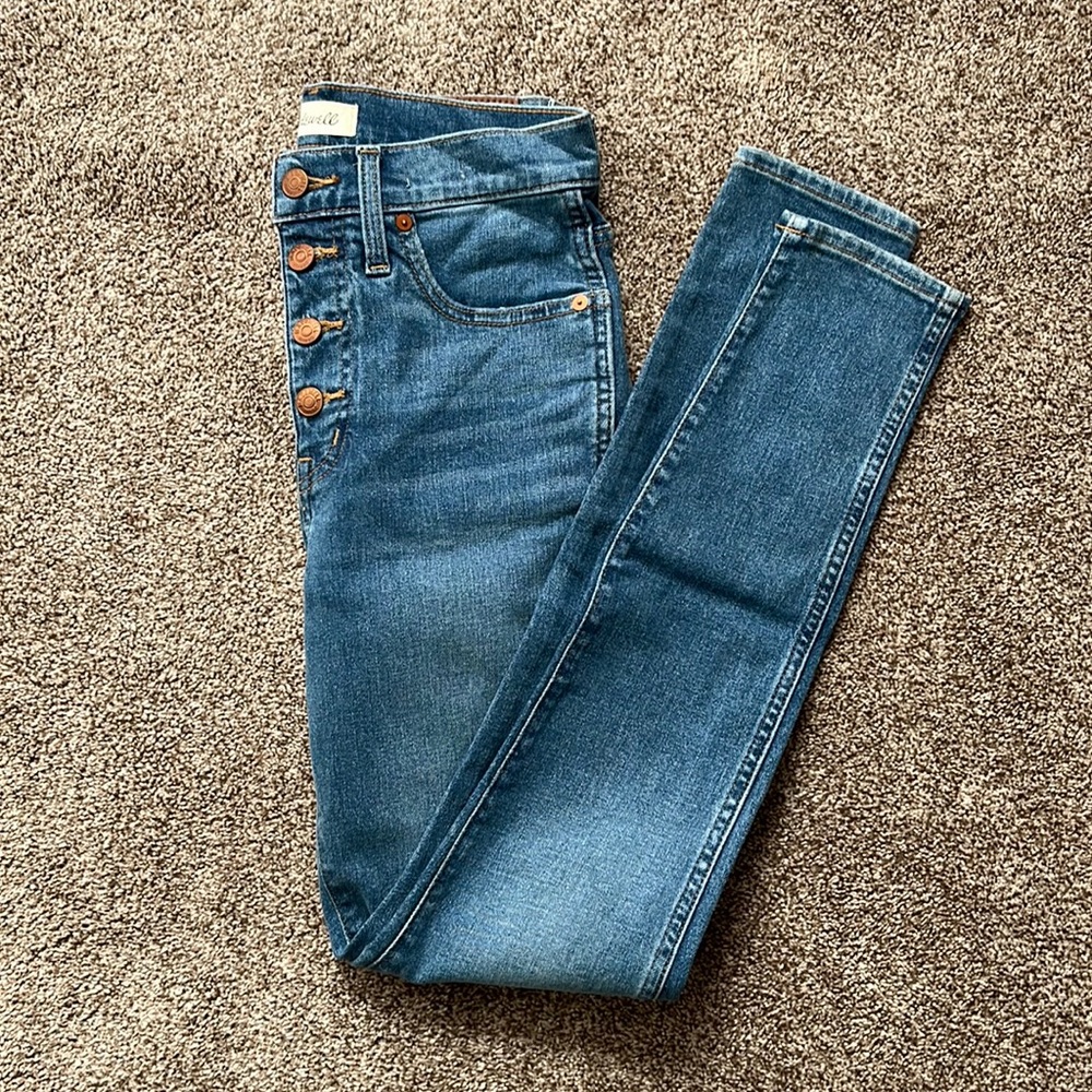 Madewell button fly skinny jeans size 26